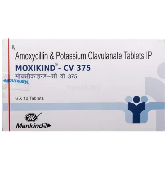 moxikind cv 375mg tablet 10's